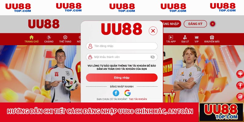 Hướng dẫn chi tiết cách đăng nhập UU88 chính xác, an toàn